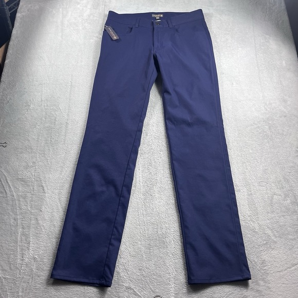 Peter Millar Men's Size 32x34 EB66 Performance Five-Pocket Pant Navy NWT